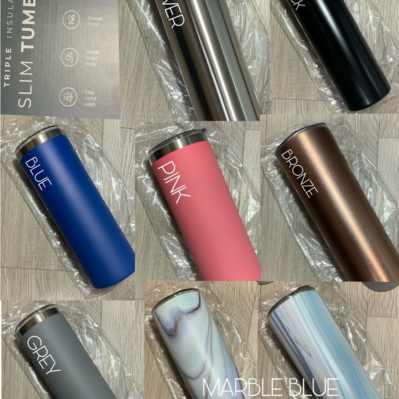 Other - personalized custom 20 oz Triple Insulated Tumblers with aluminum straw